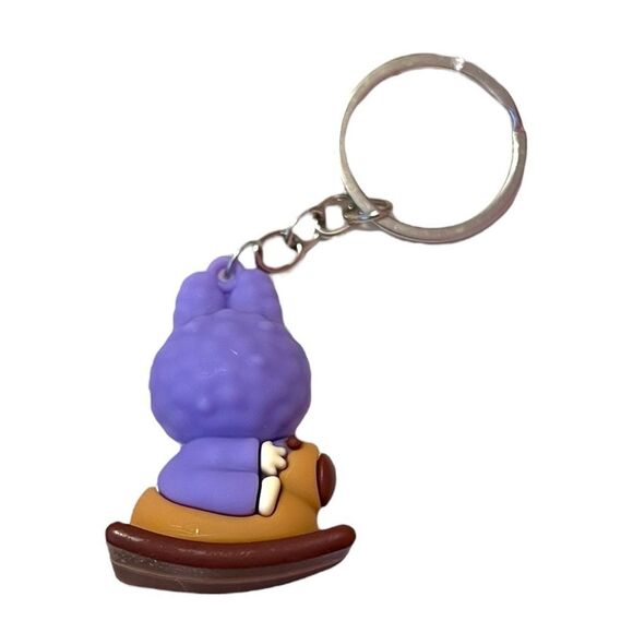 Purple Labubu On A  Brown Rocking Horse Keychain FLASH SALE - Picture 2 of 2